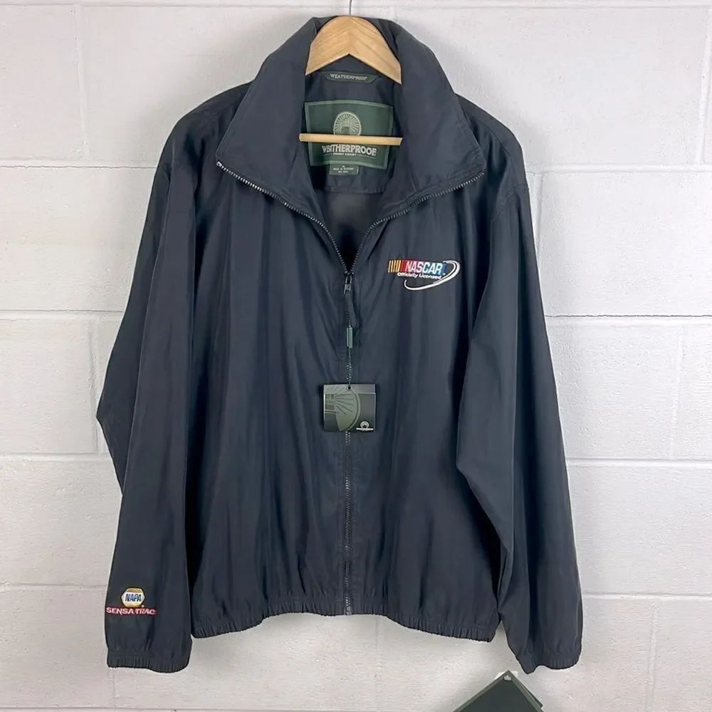 Weatherproof NASCAR offically licensed black full zip jacket